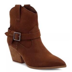 MIA CLEMENT WESTERN POINTED TOE ANKLE BOOTS